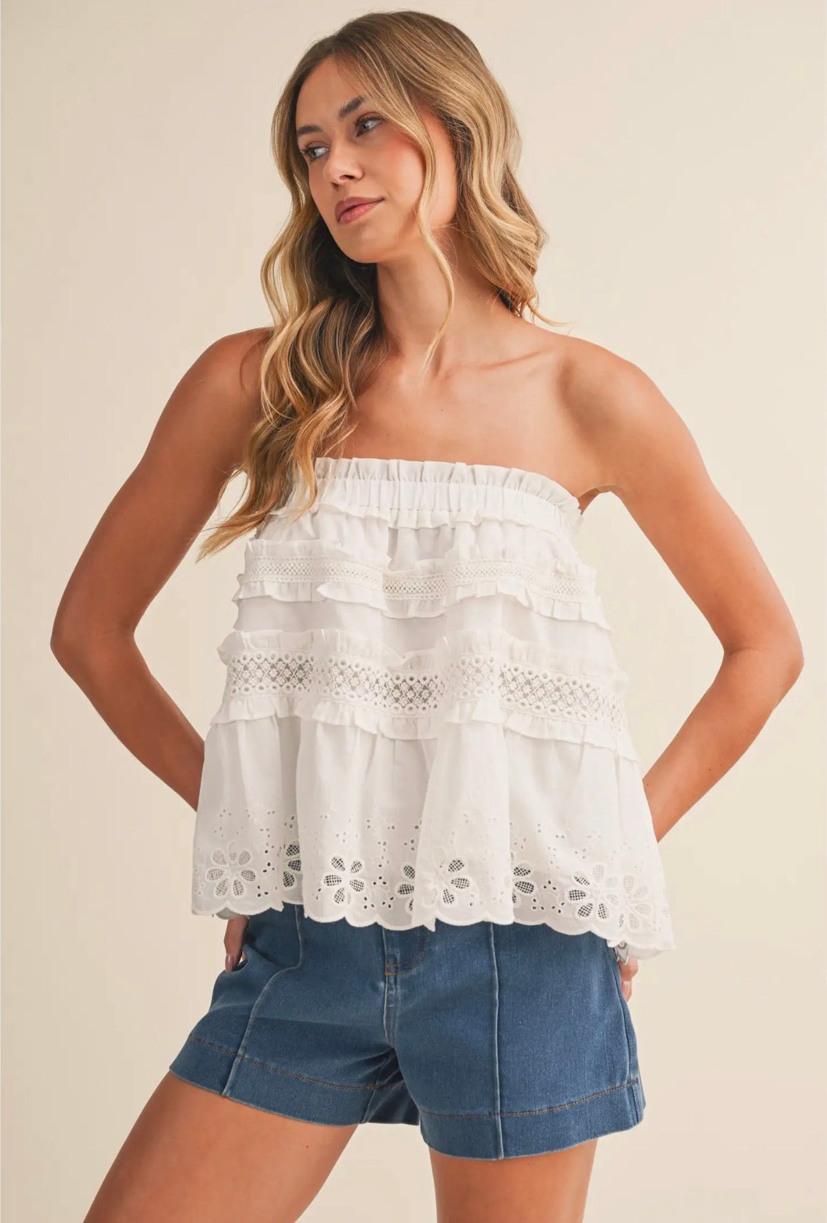 Tiered Ruffle Tube Top/Skirt