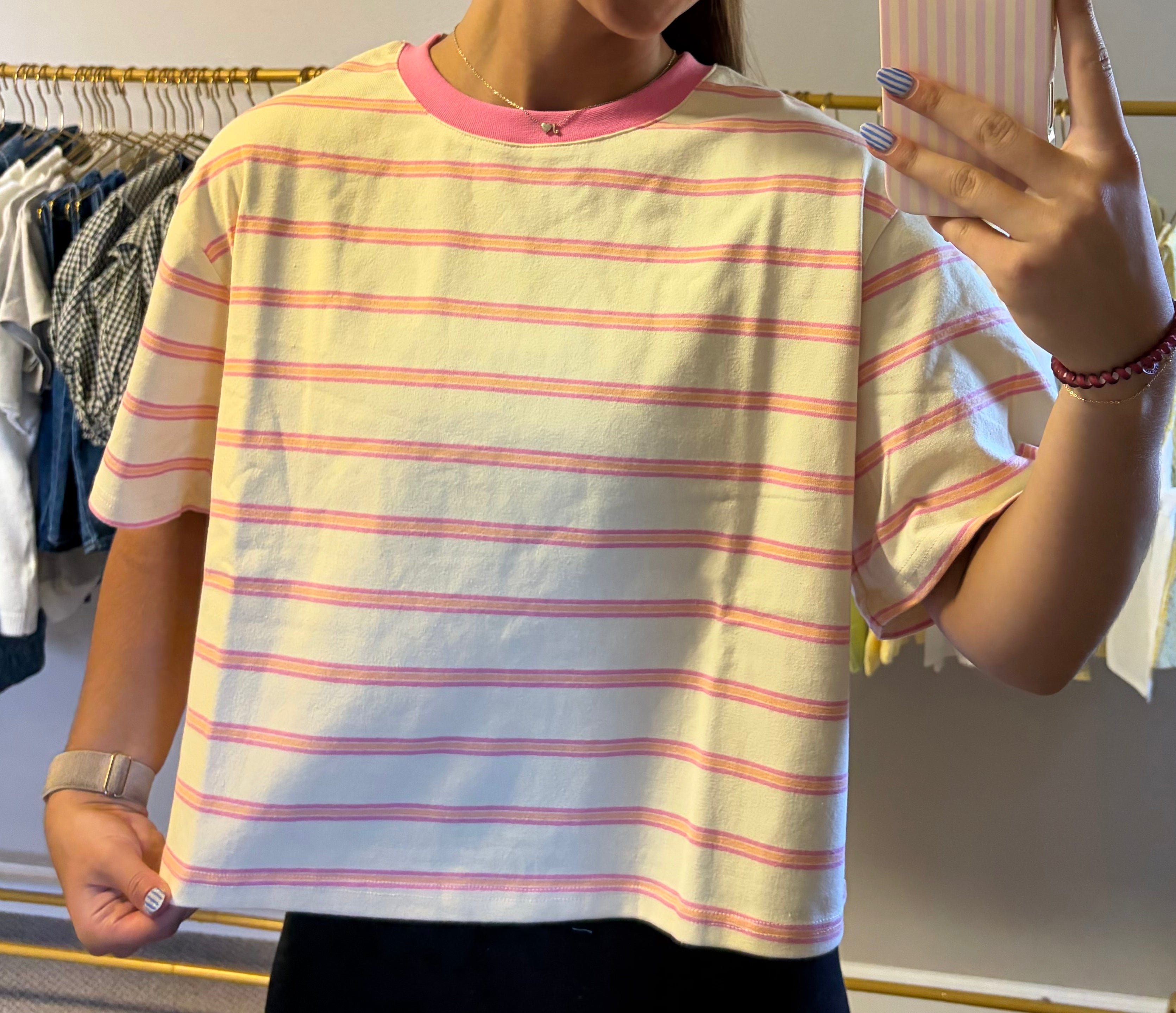 Pink Lemon Boxy Tee