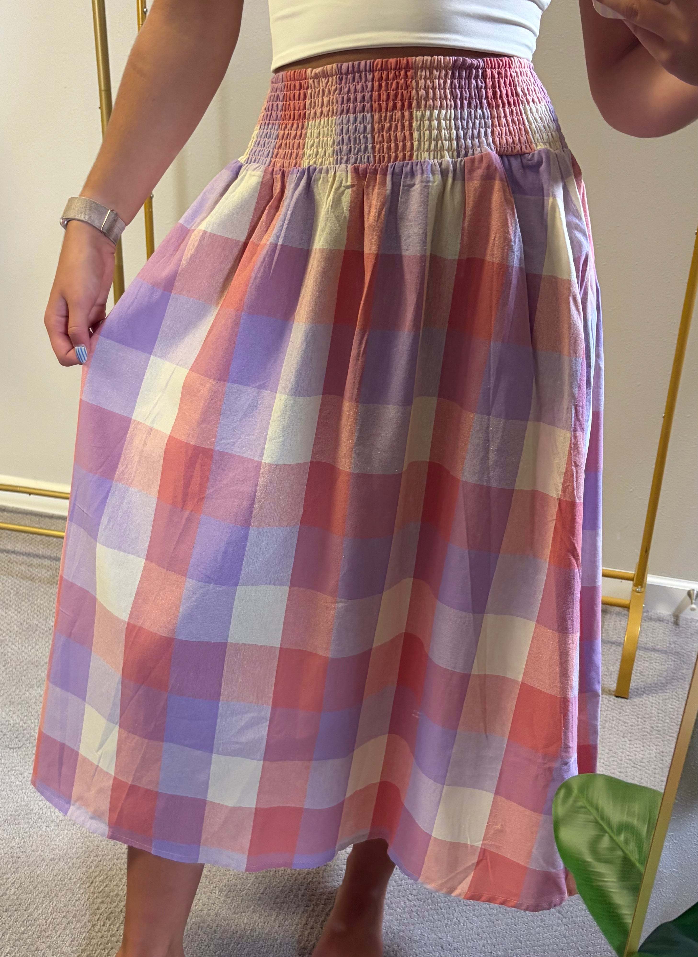 Perfect Plaid Picnic Skirt