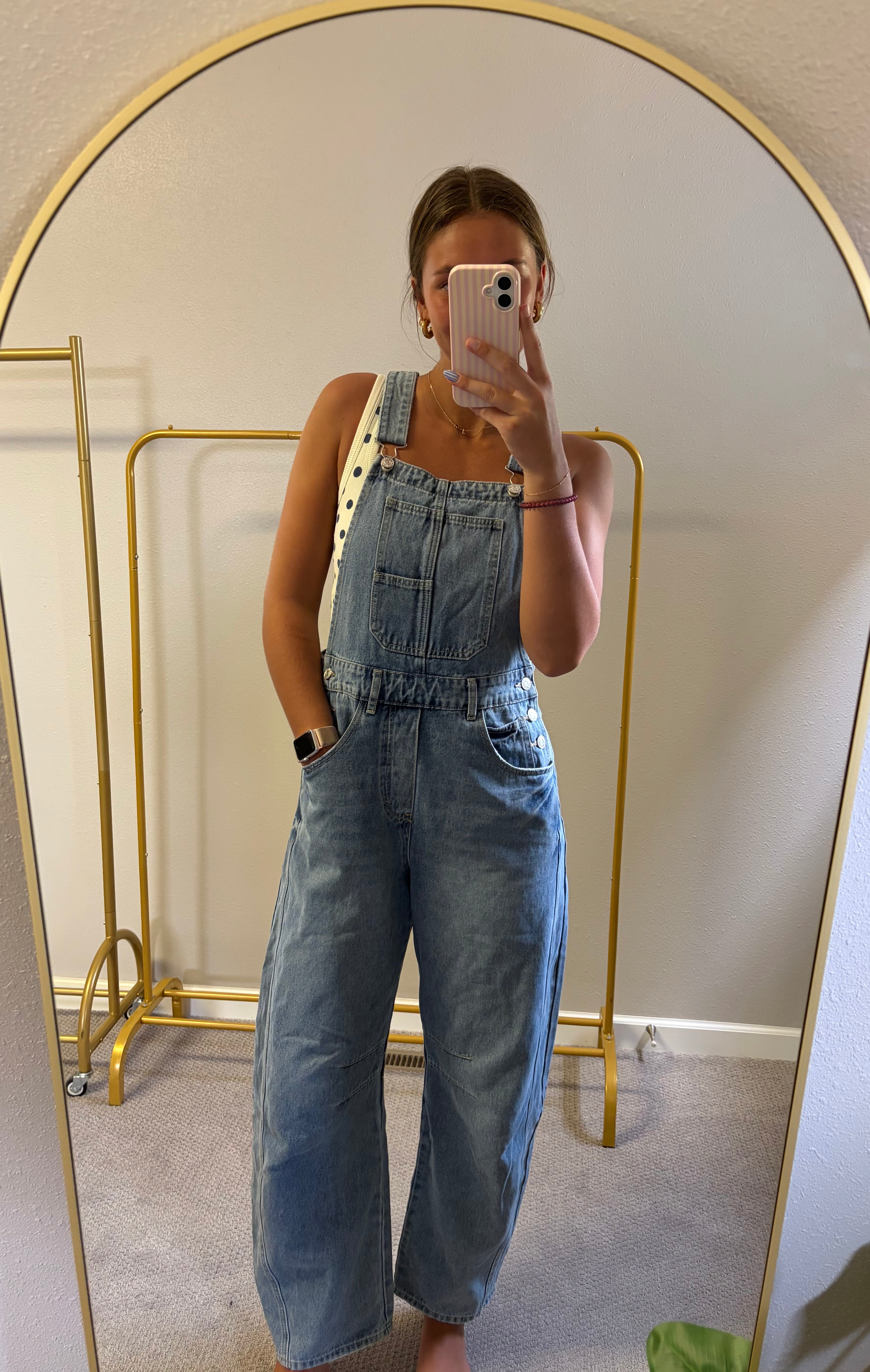 Barrel Denim Overalls
