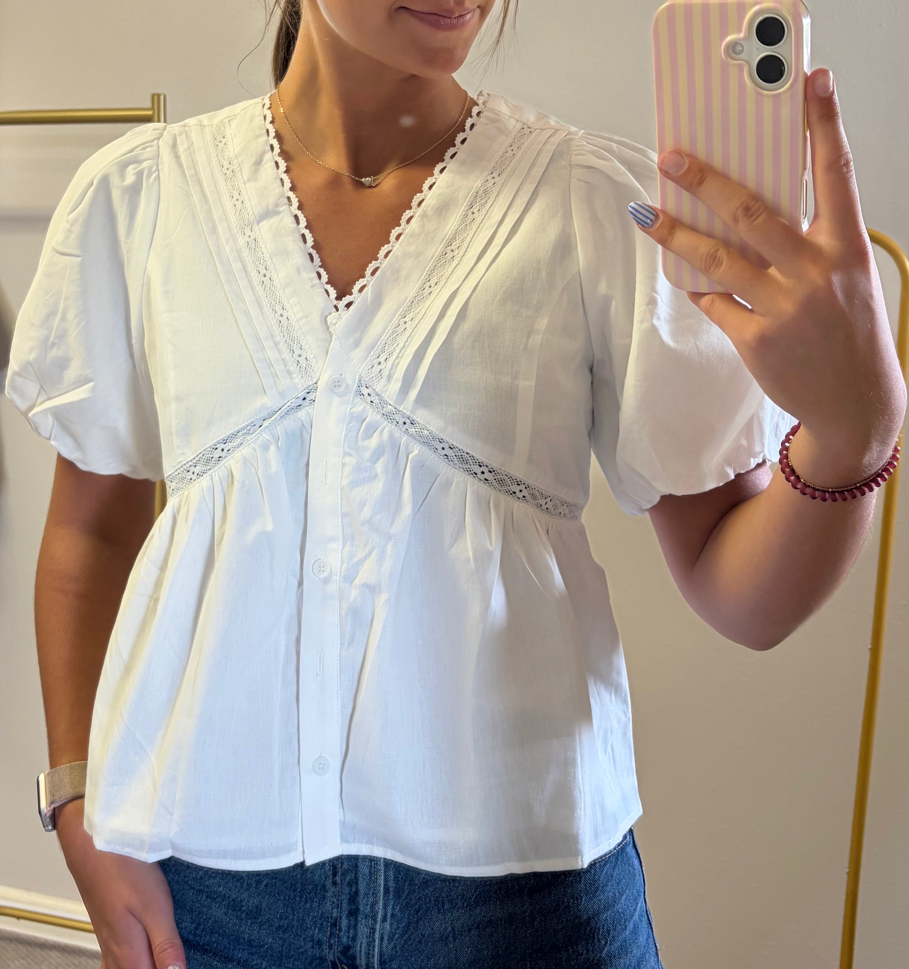 White Cottage Blouse