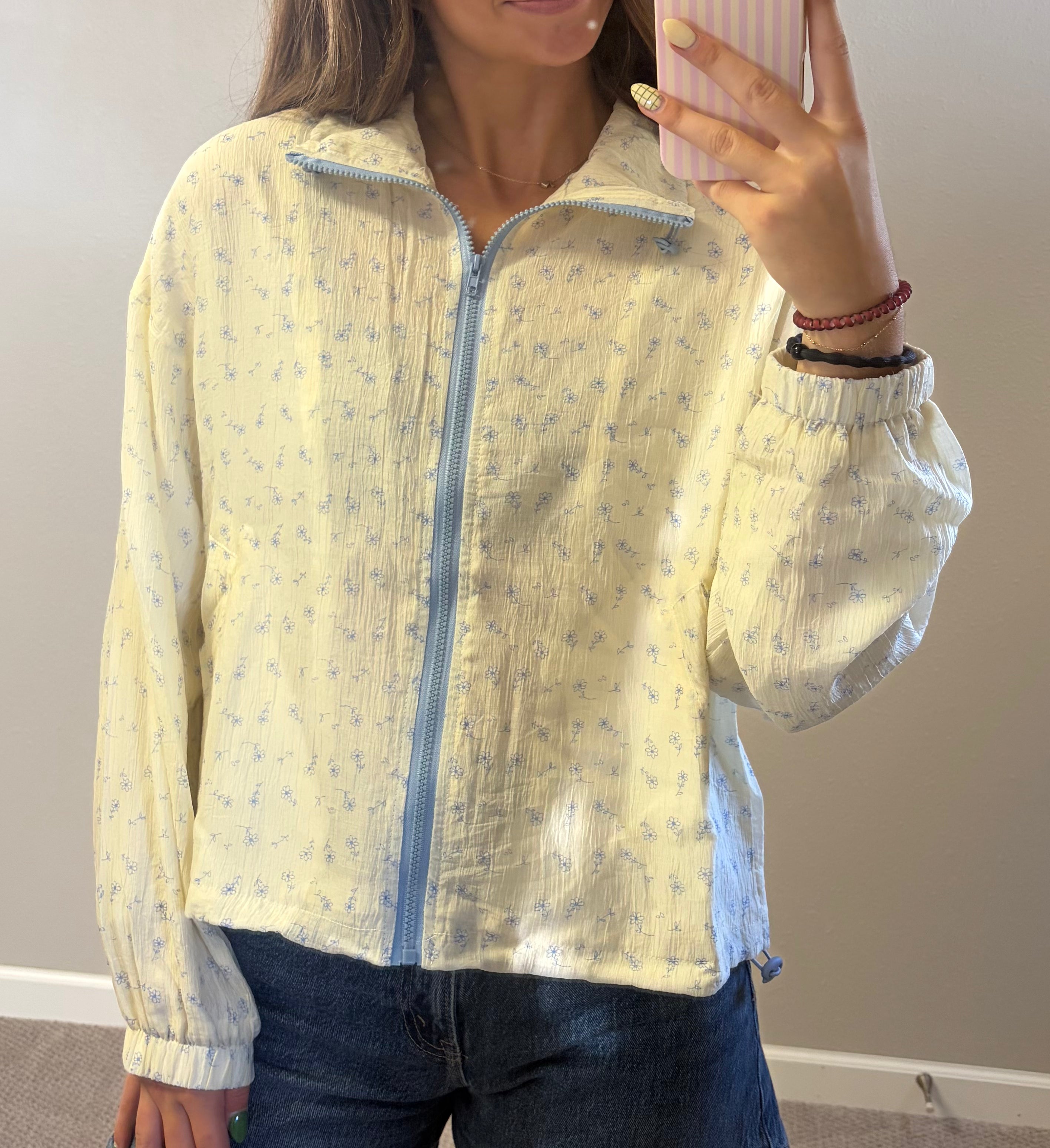 Floral Zip Jacket