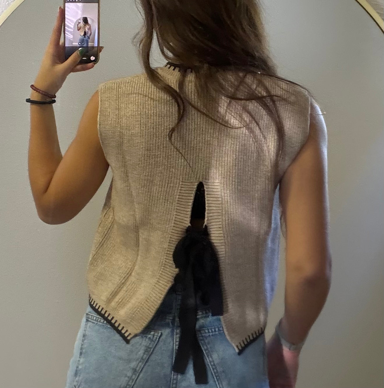 Oatmeal Knit Vest