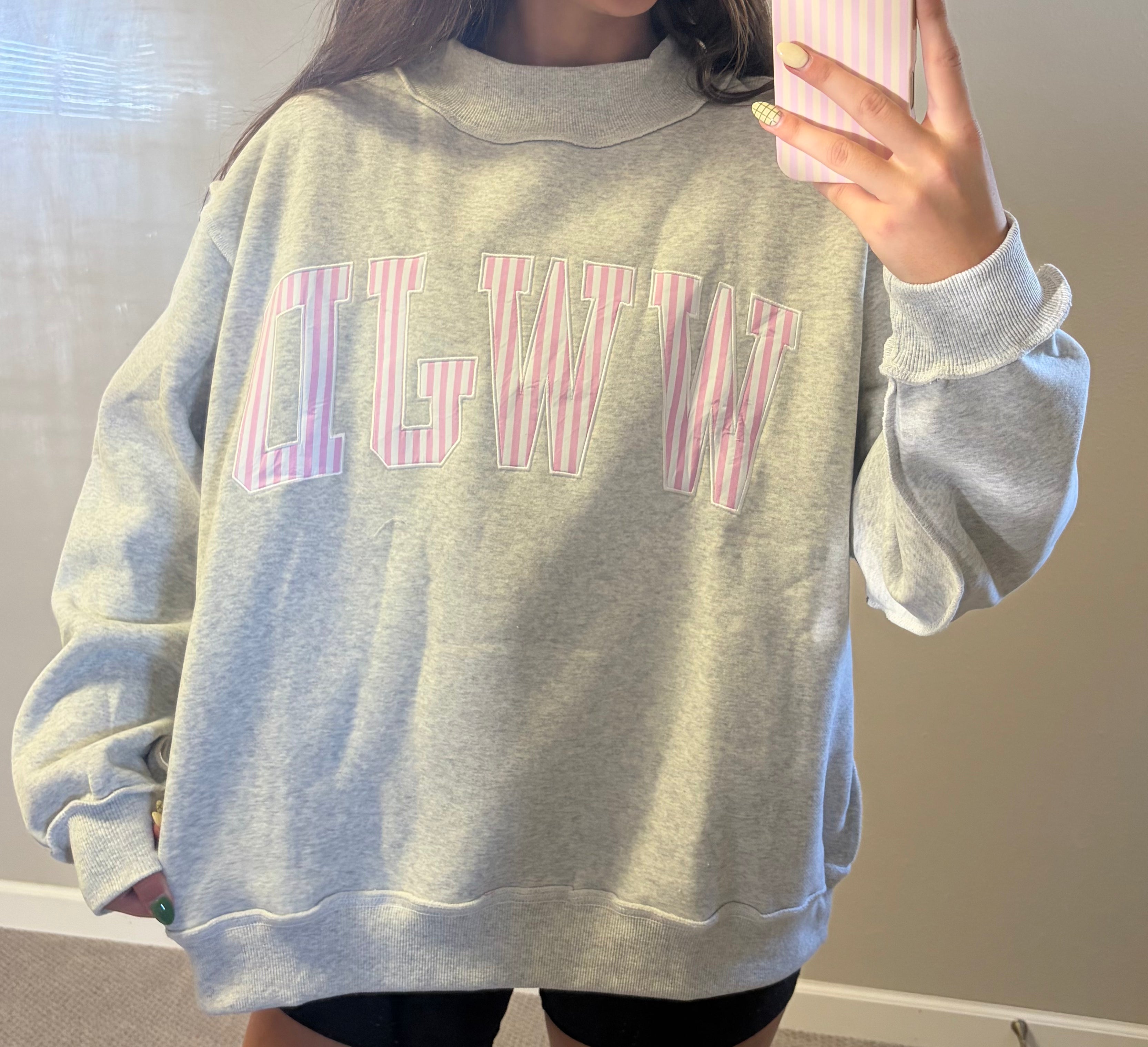 WWJD Pink Mock Neck