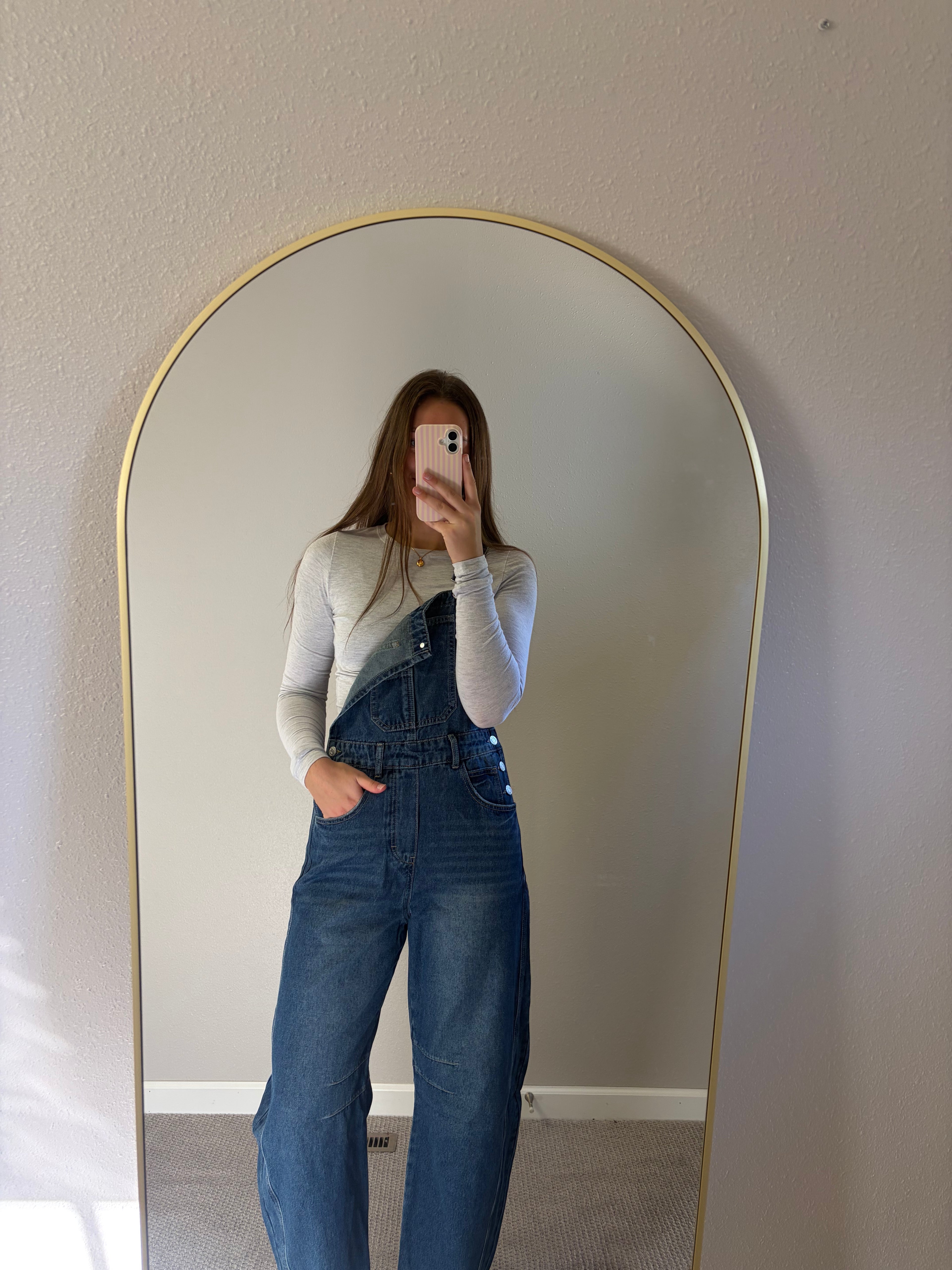 Dark Barrel Denim Overalls