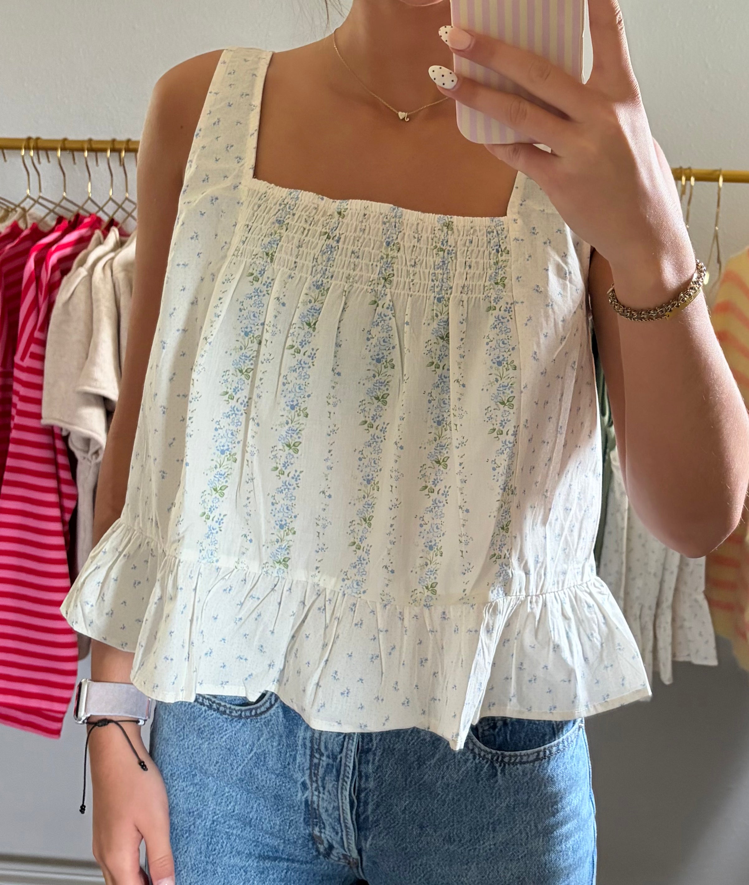 Wildflower Ruffle Tank