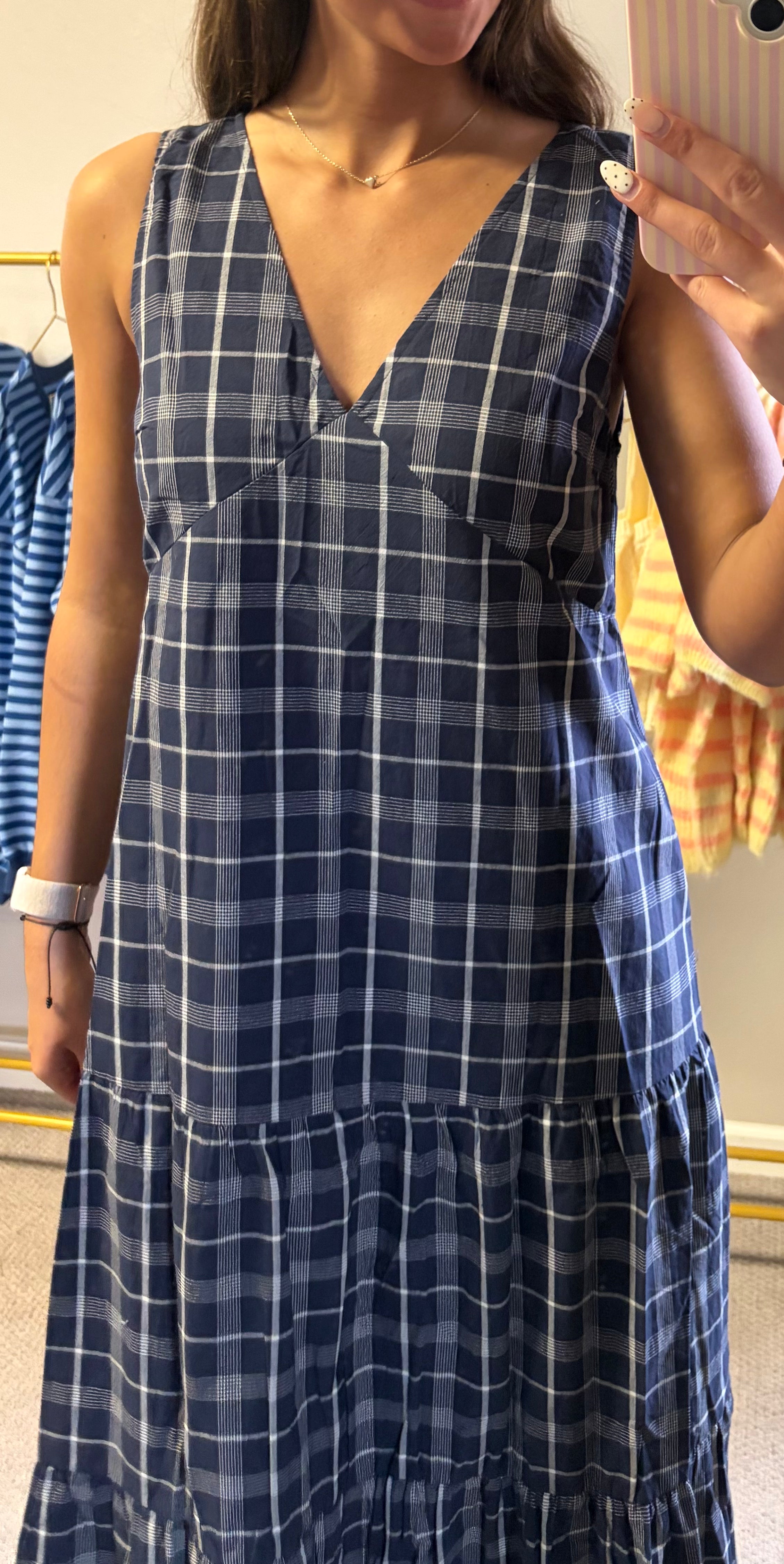 Harbour Plaid Midi Dress