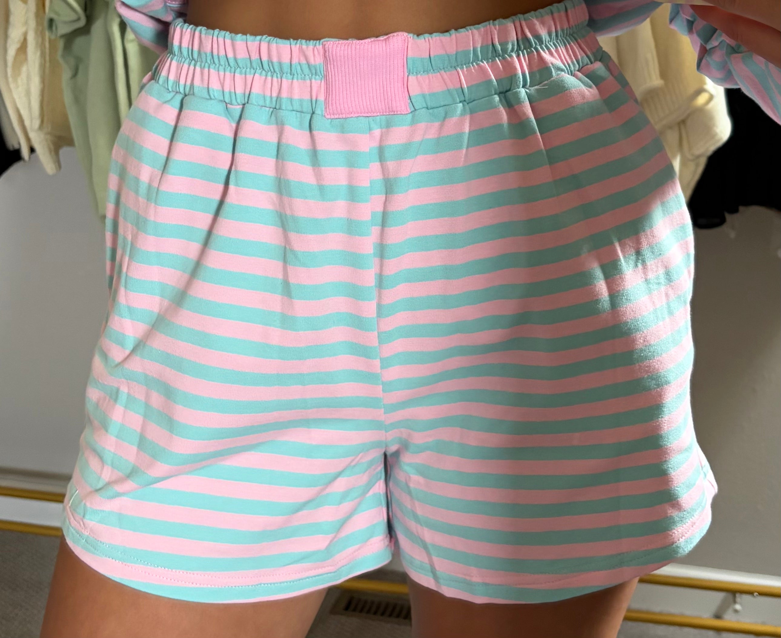 Cotton Candy Stripe Matching Set
