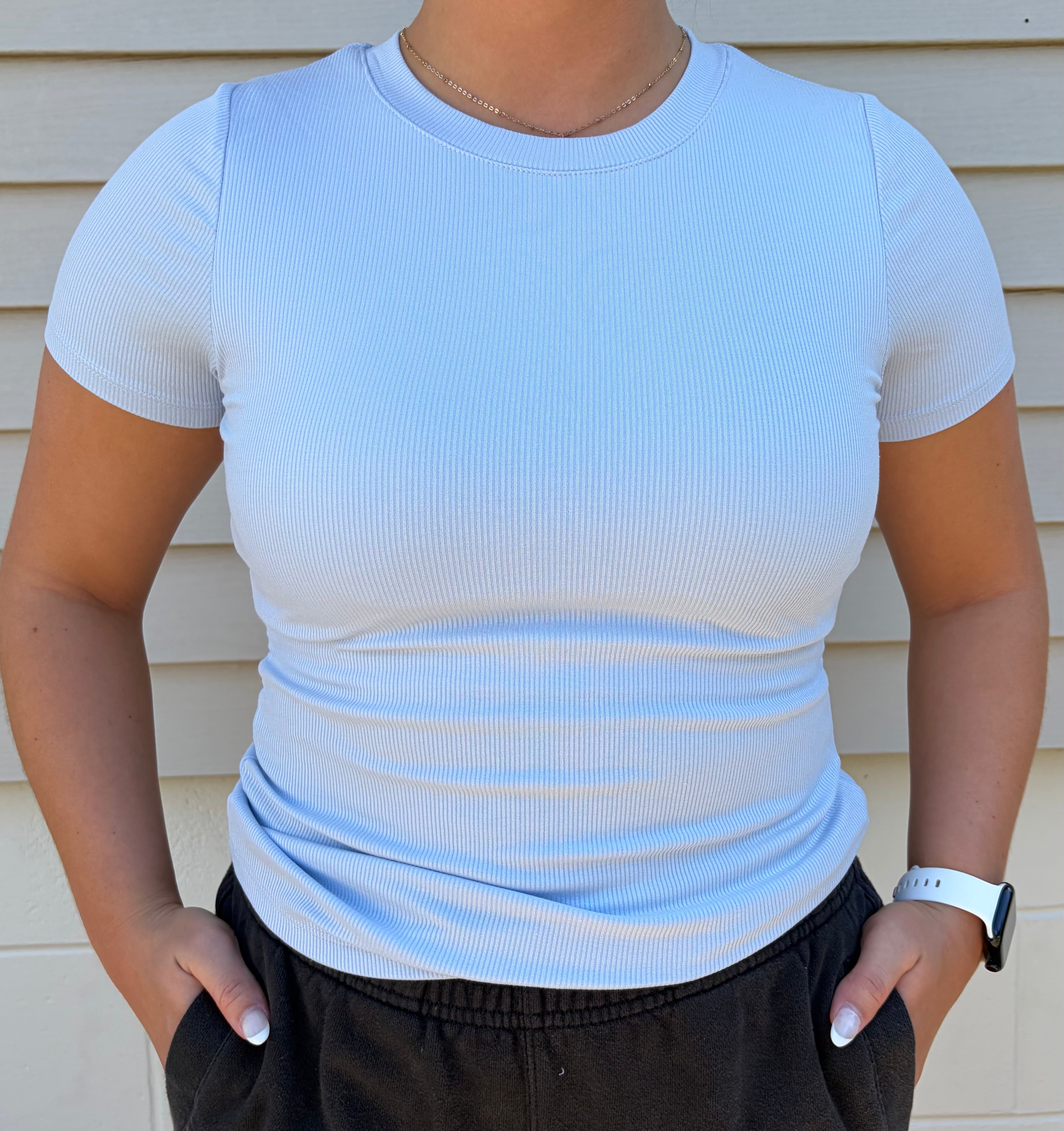 Clear Skies Ribbed Tee