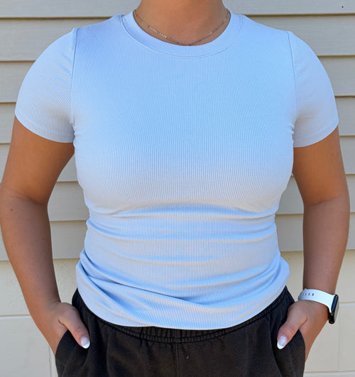 Clear Skies Ribbed Tee