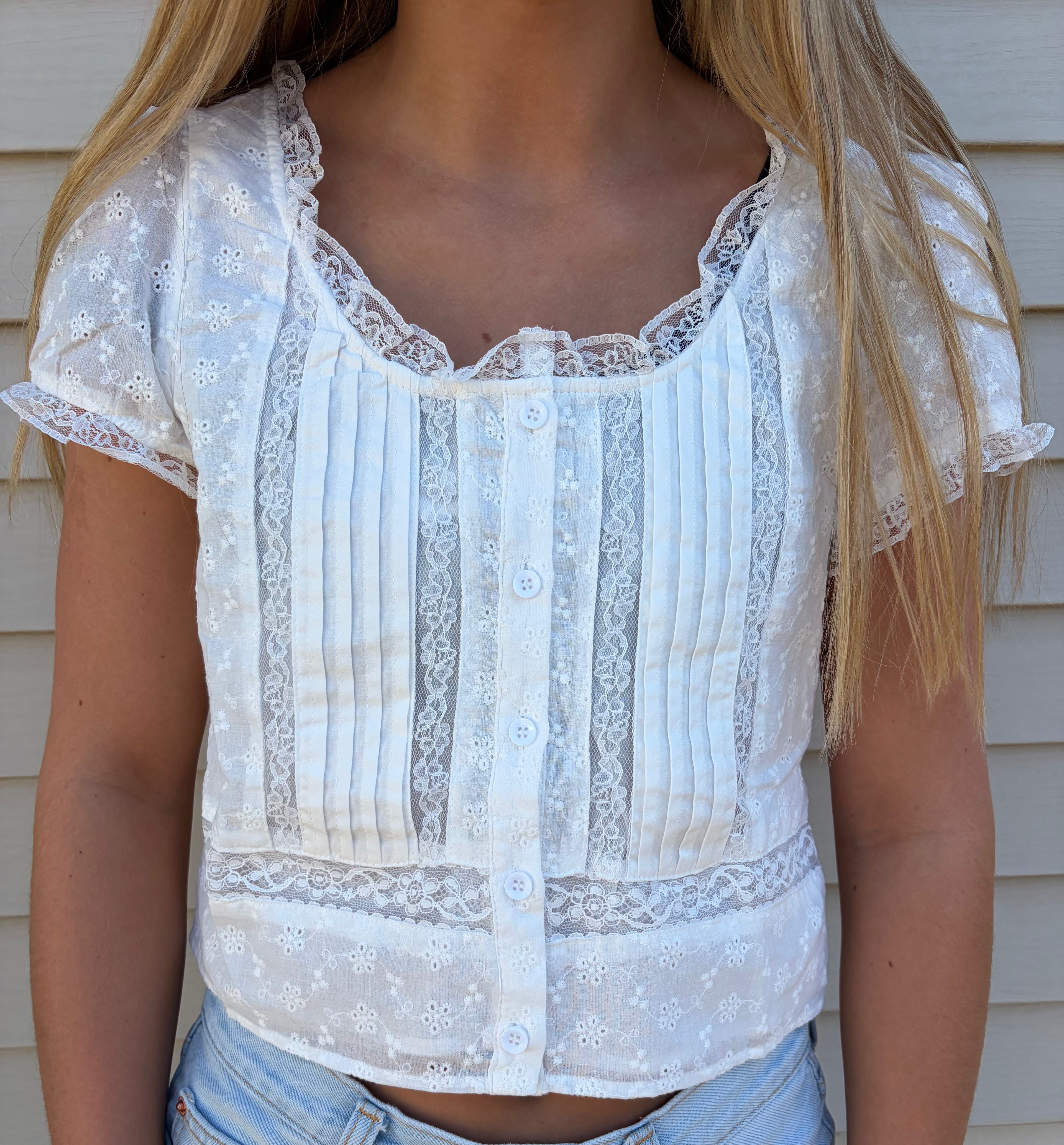 Cottage Rose Lace Top