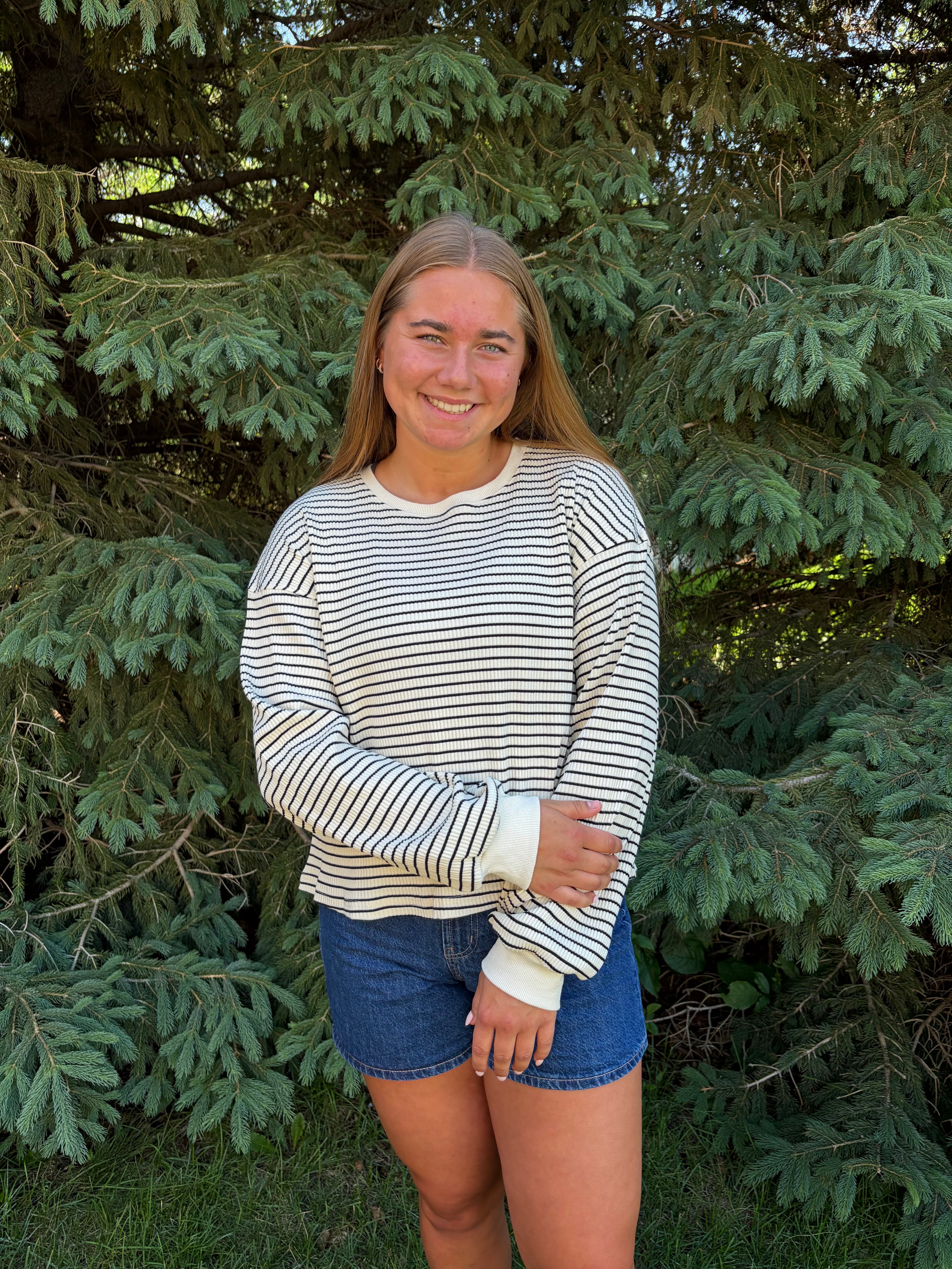 Saturday Morning Stripe Long Sleeve