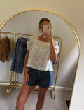 Cottage Floral Puff Sleeve Top