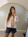 Dreamy Pink Stripe Sweater