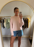 Strawberry Cream Stripe Sweater