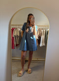 Sweet Denim Puff Sleeve Dress